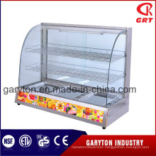 Commercial Electric Curved Food Warmer (GRT-3P-S) Display Showcase with Trays